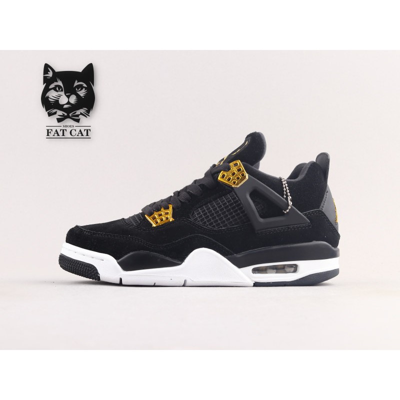 jordan 4's black and gold