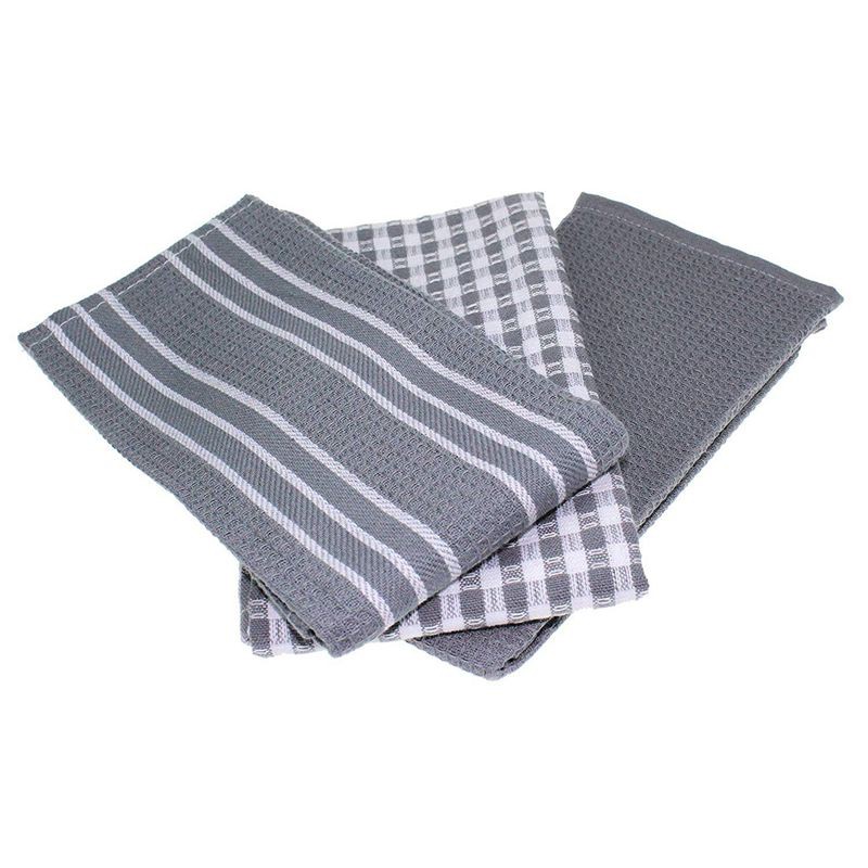 BSOA 6PCS Cotton Kitchen Tea Towels Absorbent Lint Free Catering Restaurant Cloth Dish Towels 