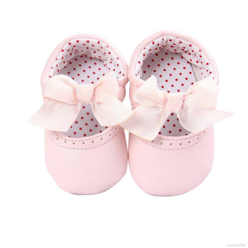 Newborn Baby Moccasin Soft Bottom PU Leather Shoes