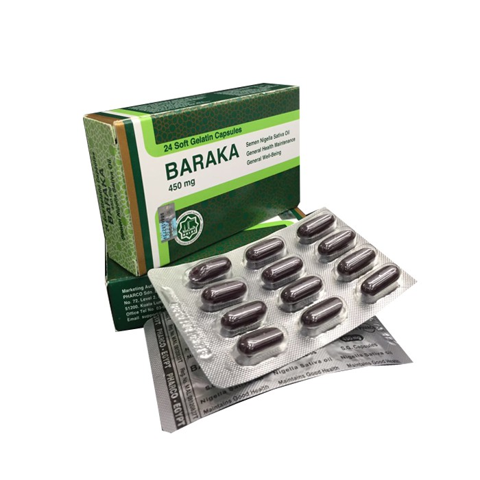 Baraka Capsules Habbatus Sauda 24caps Shopee Singapore