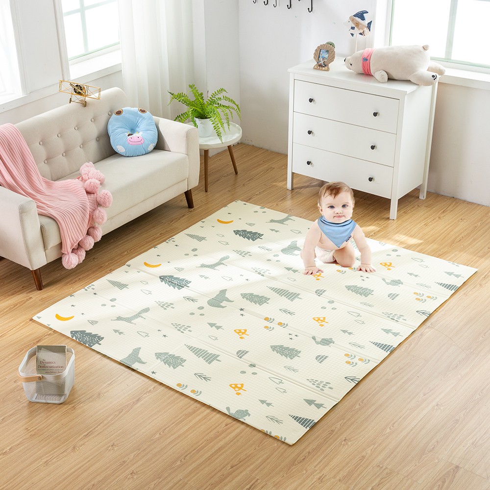 Bpa Free 145x195cm Baby Playmat Foldable Crawling Mat Xpe Child Puzzle Mat Easy Storage Play Mat Shopee Singapore