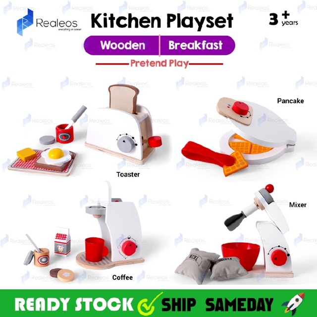 premium wooden toy kitchen