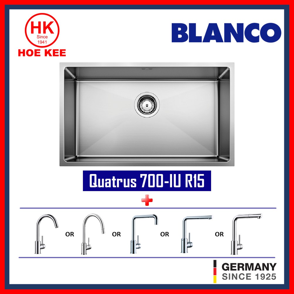 Blanco Quatrus 700IU Stainless Steel Kitchen Sink + Blanco Kitchen