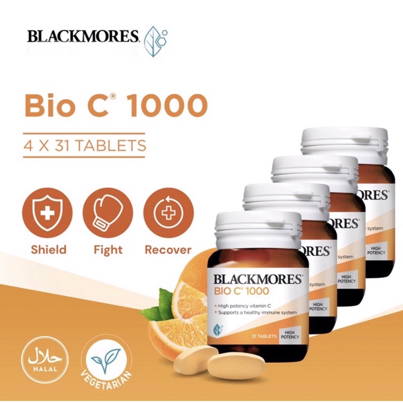 Blackmores Bio C 1000mg Vitamin C Tablets (31s) Utimate Immunity