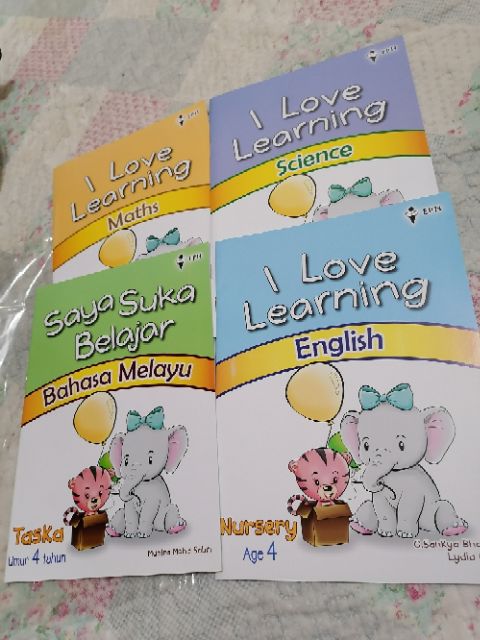 I Love Learning Set Tadika Training Book 4 6 Years Old Shopee Singapore