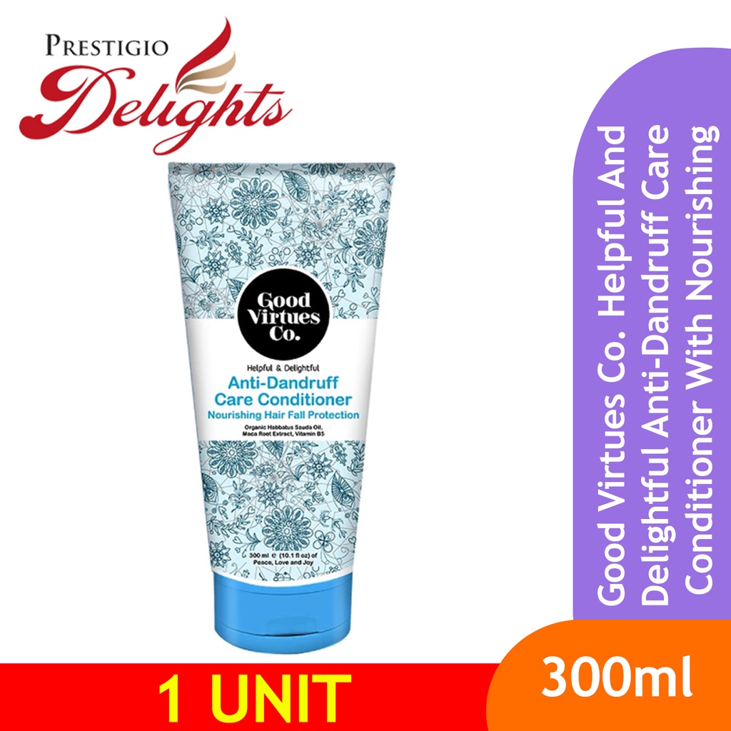 Good Virtues Co Helpful And Delightful Anti Dandruff Care Conditioner With Nourishing Hair Fall Protection 300ml 0181 Shopee Singapore