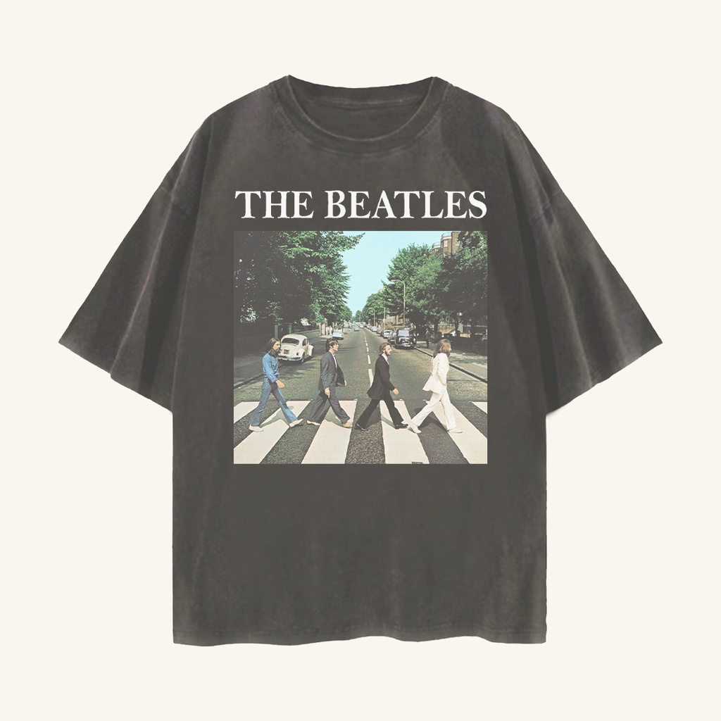 Image of The Beatles Tshirt Oversized Abbey Road The Beatles Vintage Band T-Shirt #0