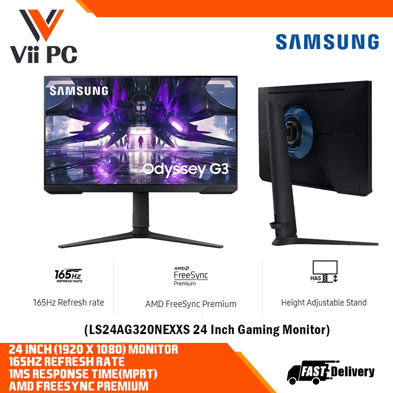 Samsung 24 Inch Odyssey G3 Gaming Monitor With 165Hz Refresh Rate ...