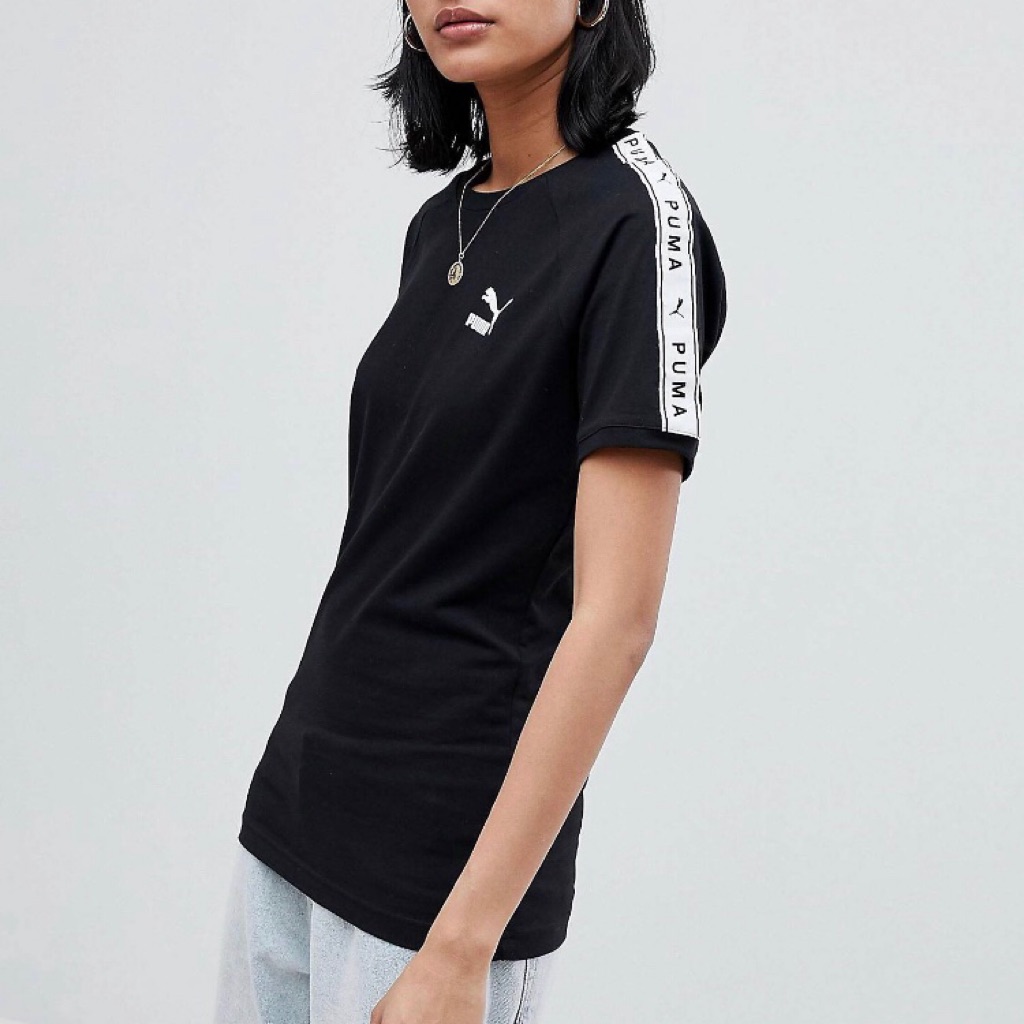 puma black polo t shirt