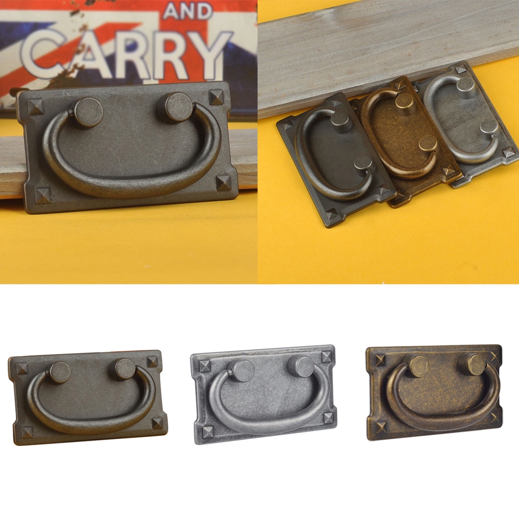 Creative Cabinet Knobs Drawer Door Bin Wardrobe Drop Ring Pulls