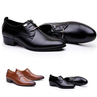 Men's Oxfords Leather Lace Up Wedding Formal Office Work Shoes
