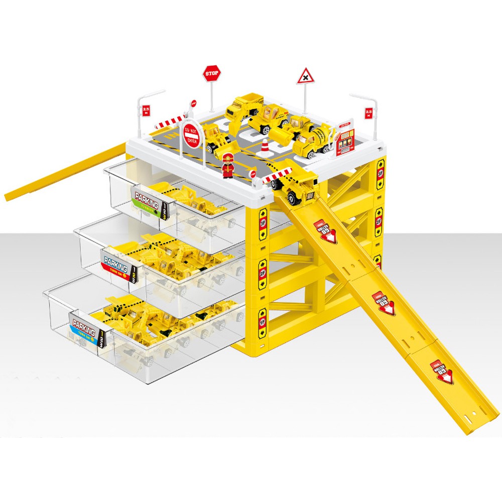 build your own wooden toy garage