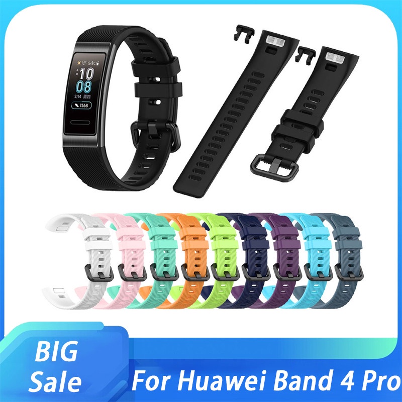 Sport Silicone Watchband For Huawei Band 3/Band 3 Pro/Band 4 Pro Wristband Replacement Original Soft Fashion Elastic Portable Strap Bracelet