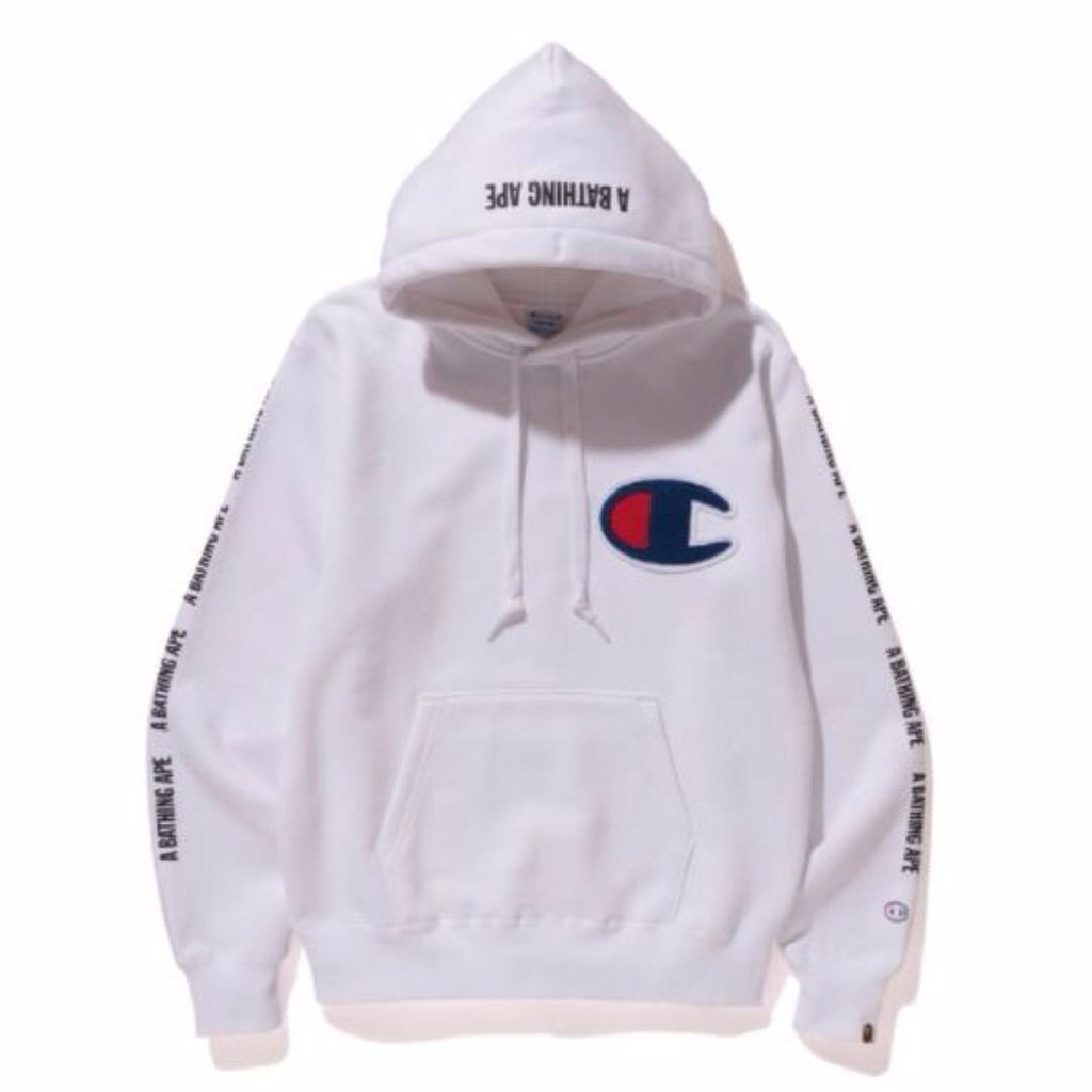 champion x bape hoodie