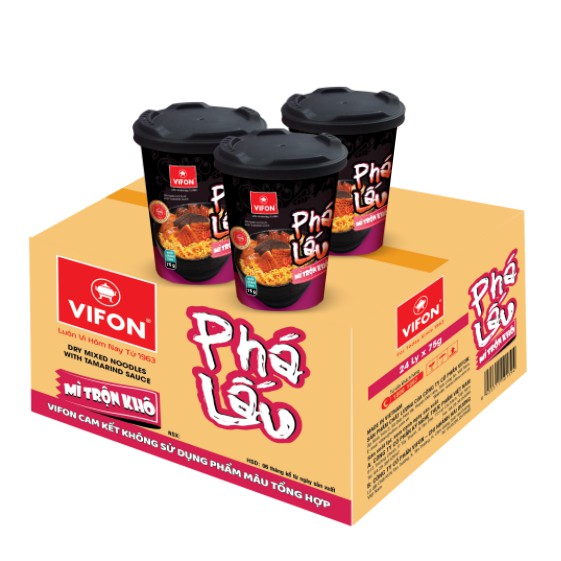 Barrel 24 Cups Of Vifon Rice Mixed Noodles 75g Ly Shopee Singapore