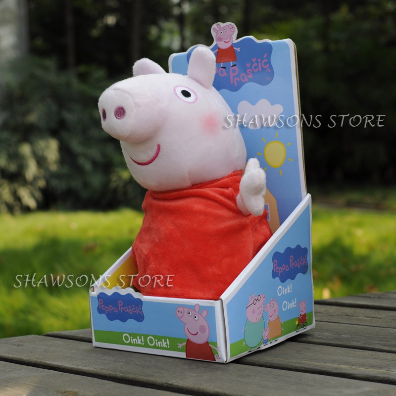 peppa pig talking plush toy