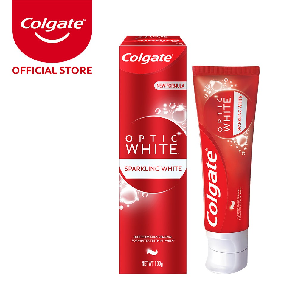 Colgate Optic White Sparkling White Whitening Toothpaste 100g | Shopee ...