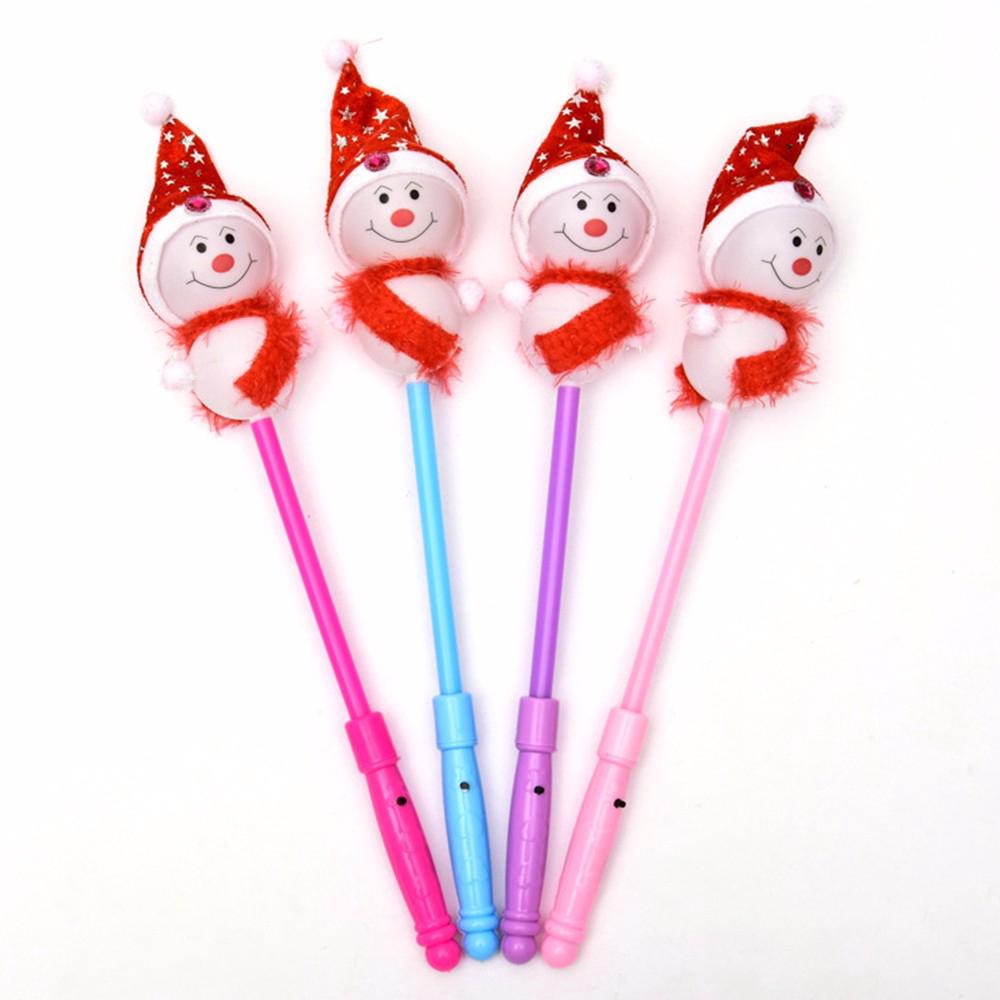 1PCS Cute Christmas Decorations Snowman Glow Stick Kids Toy Gift