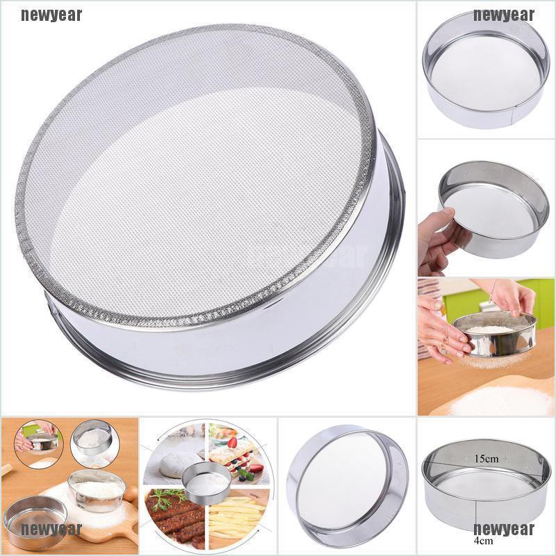 [new] Stainless Steel Fine Mesh Oil Strainer Flour Colander Sifter