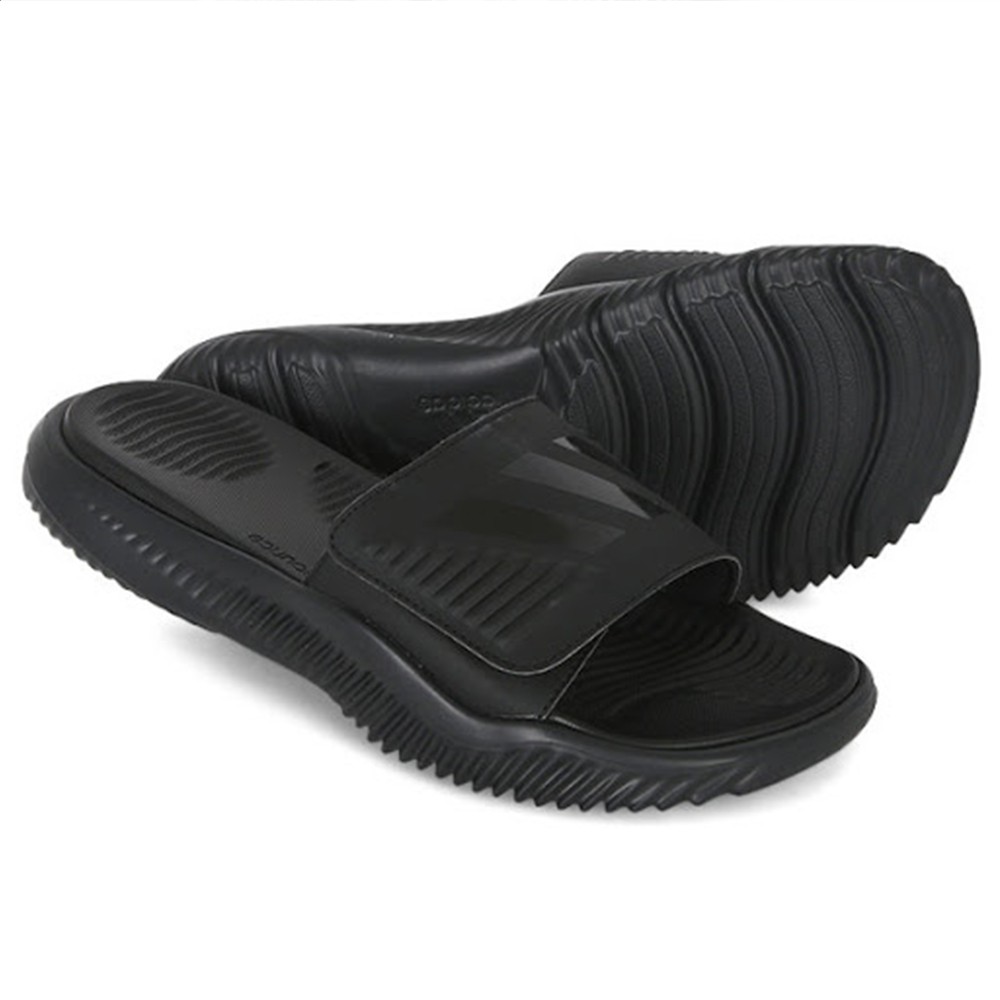 adidas alphabounce slides black