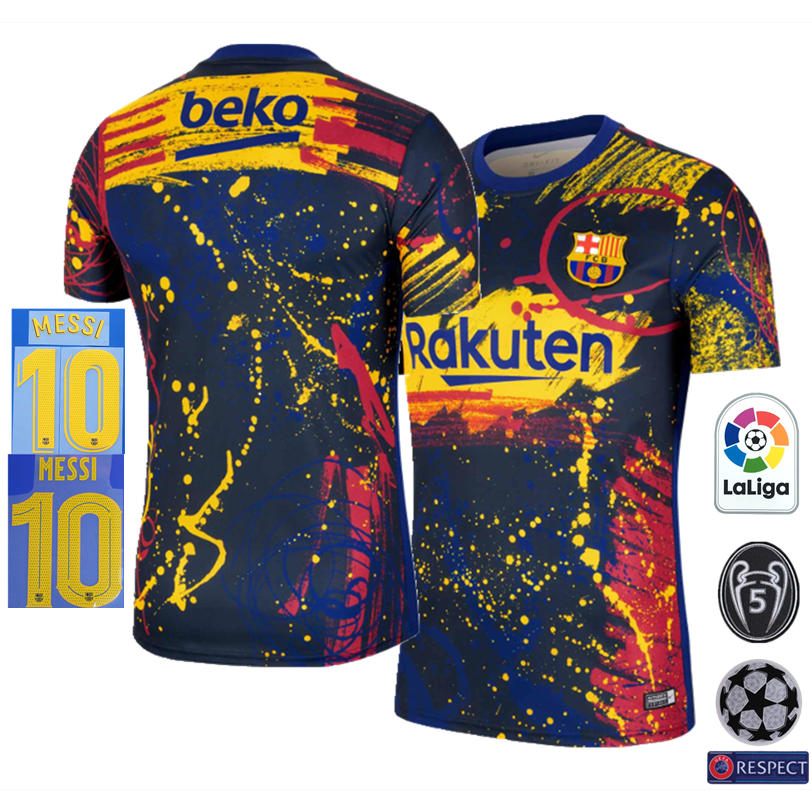 barcelona pre match shirt