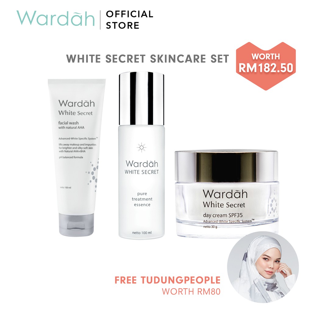 Wardah White Secret Skincare Set (Glowing Skin Kit) (Free  