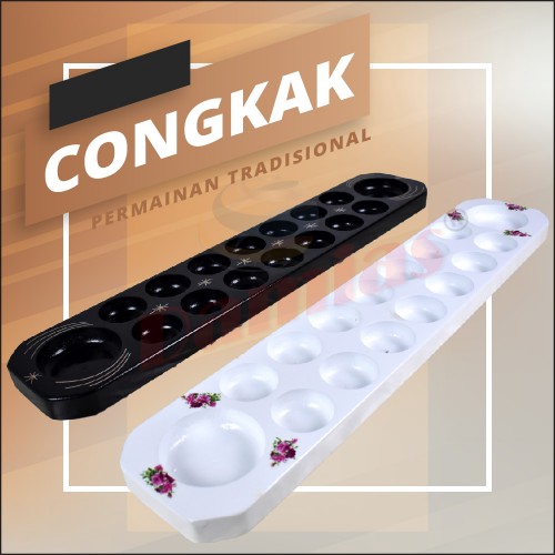 Congkak Kayu Permainan Traditional Melayu Games Shopee Singapore