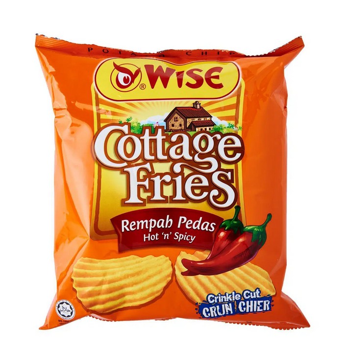 Wise Cottage Fries Potato Chips Hot and Spicy 65g [EXPIRY 03/03/2022] Shopee Singapore