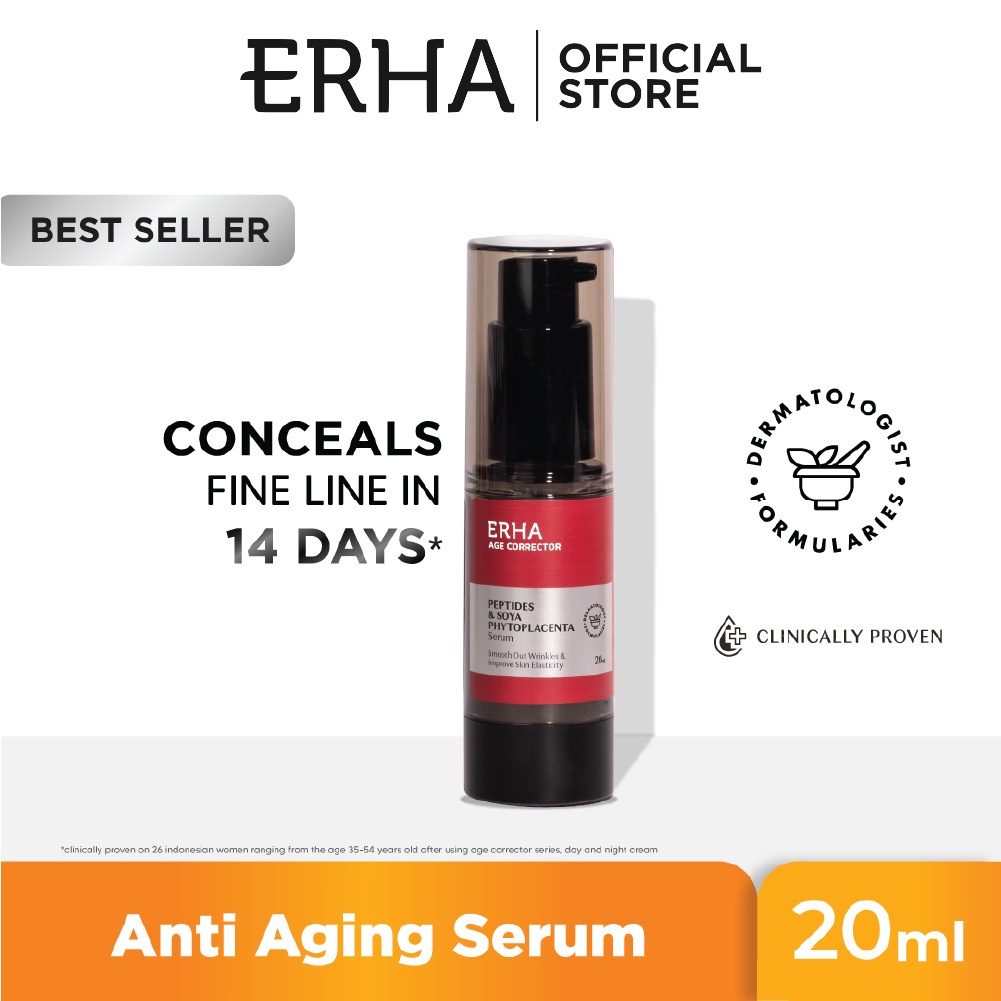 Erha Age Corrector Serum 20ml Peptides And Soya Phytoplacenta Shopee