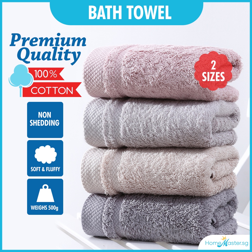 [SG Ready Stock] Premium Pure Cotton Bath/Face Towel/Non Shed/Soft and ...