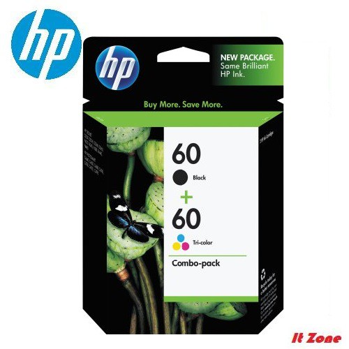 Hp 60 2 Pack Black Tri Color Original Ink Cartridges Cn067aa Shopee