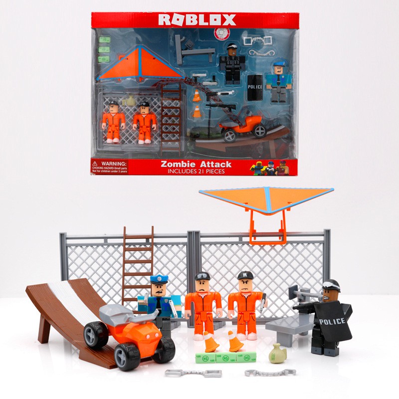 4pcs Set Virtual World Roblox Game Jailbreak Escape Pvc Action Figure Toy Collection Model Gift Shopee Singapore - roblox model sets