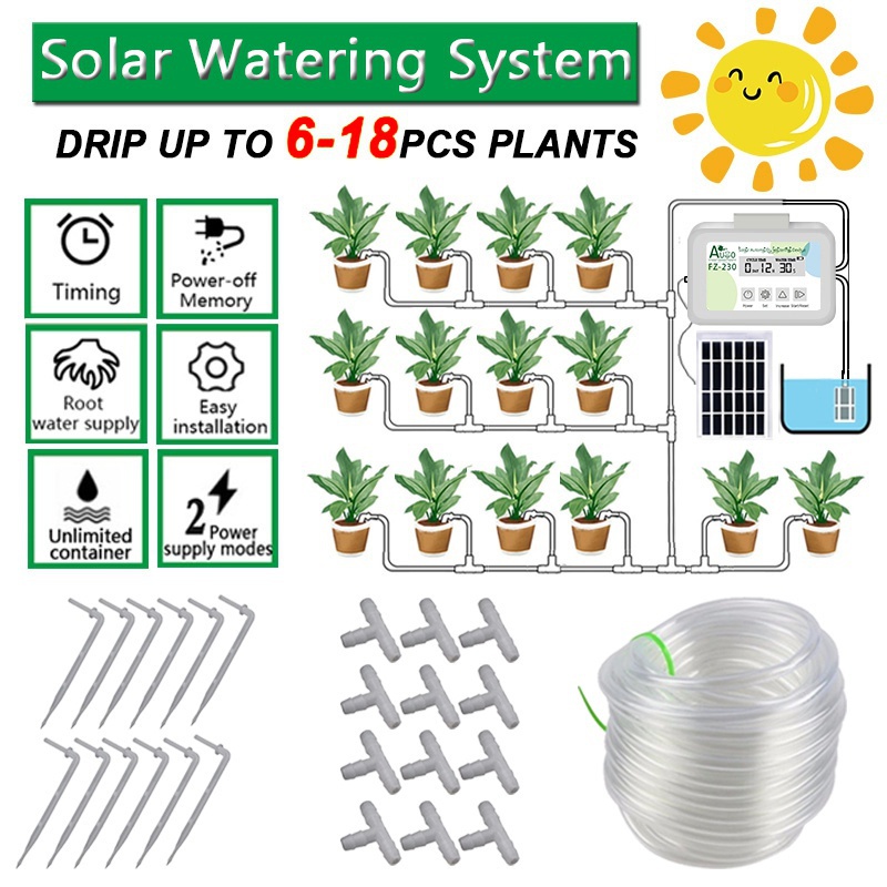DIY Automatic Drip Irrigation Kit Self Watering System With Timer