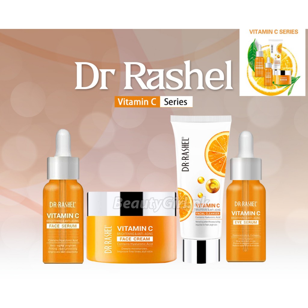 Dr Rashel Vitamin C Brightening And Anti Aging Kit Shopee Singapore