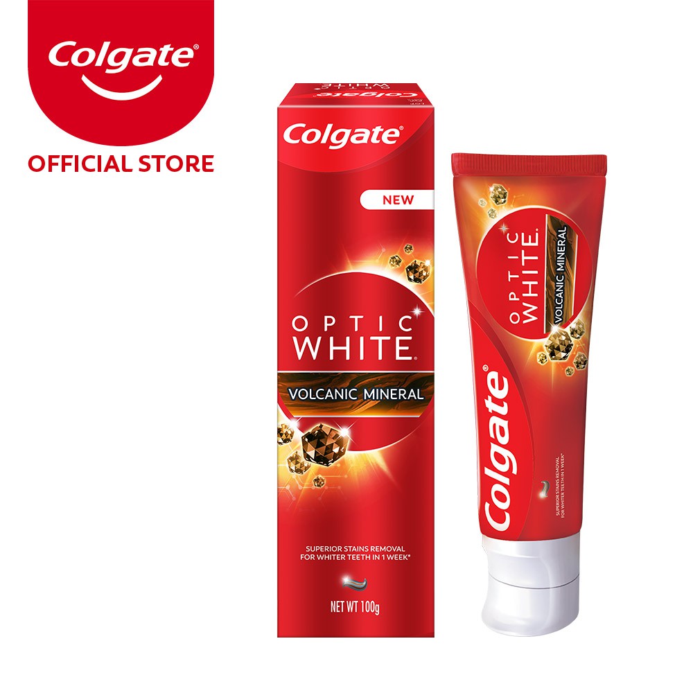 Colgate Optic White Volcanic Minerals Whitening Toothpaste 100g ...