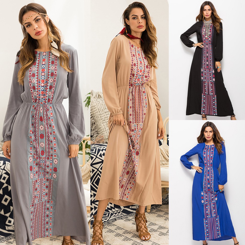 long dresses casual with sleeves