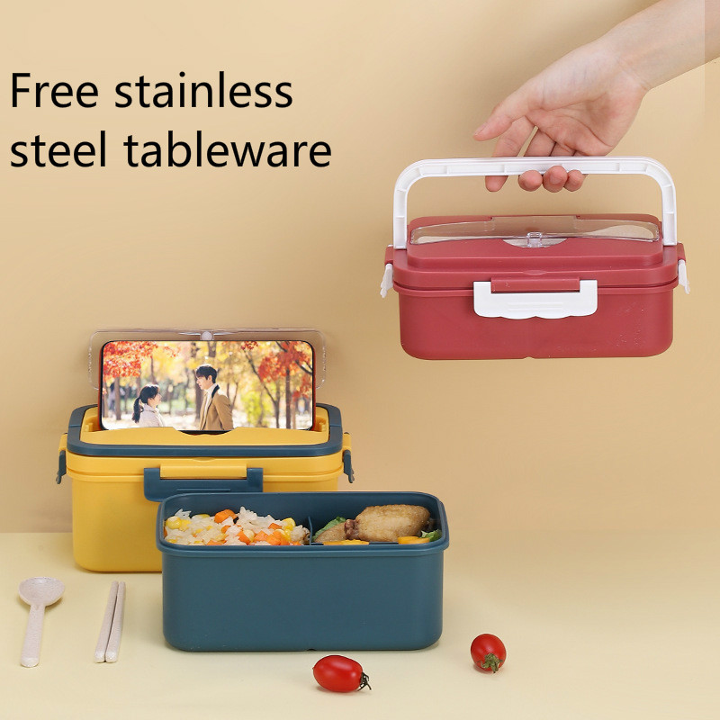 Bento Lunch Box Can Be Microwaved to Keep Fresh Separate Lunch Box with