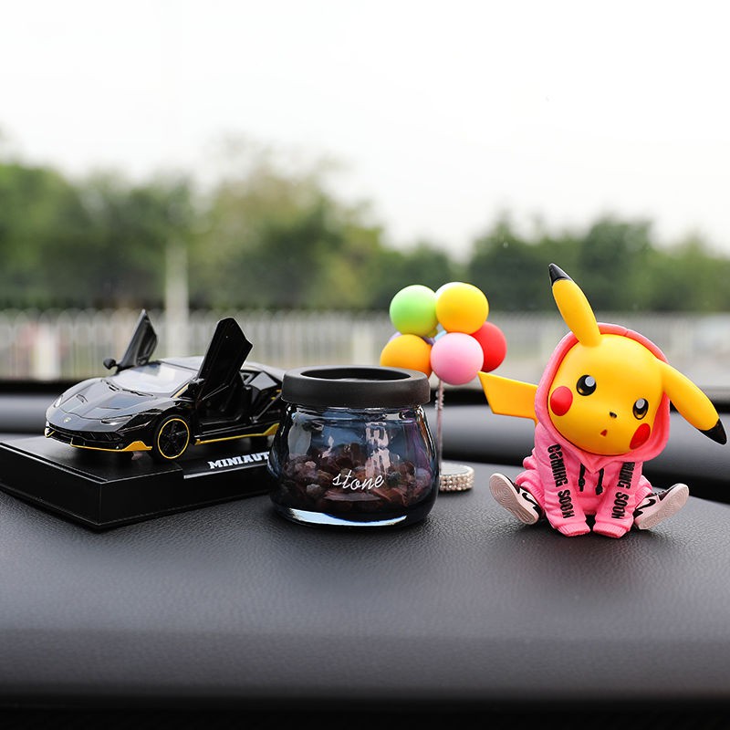 Model kereta Pikachu aksesori kereta hiasan kereta ...