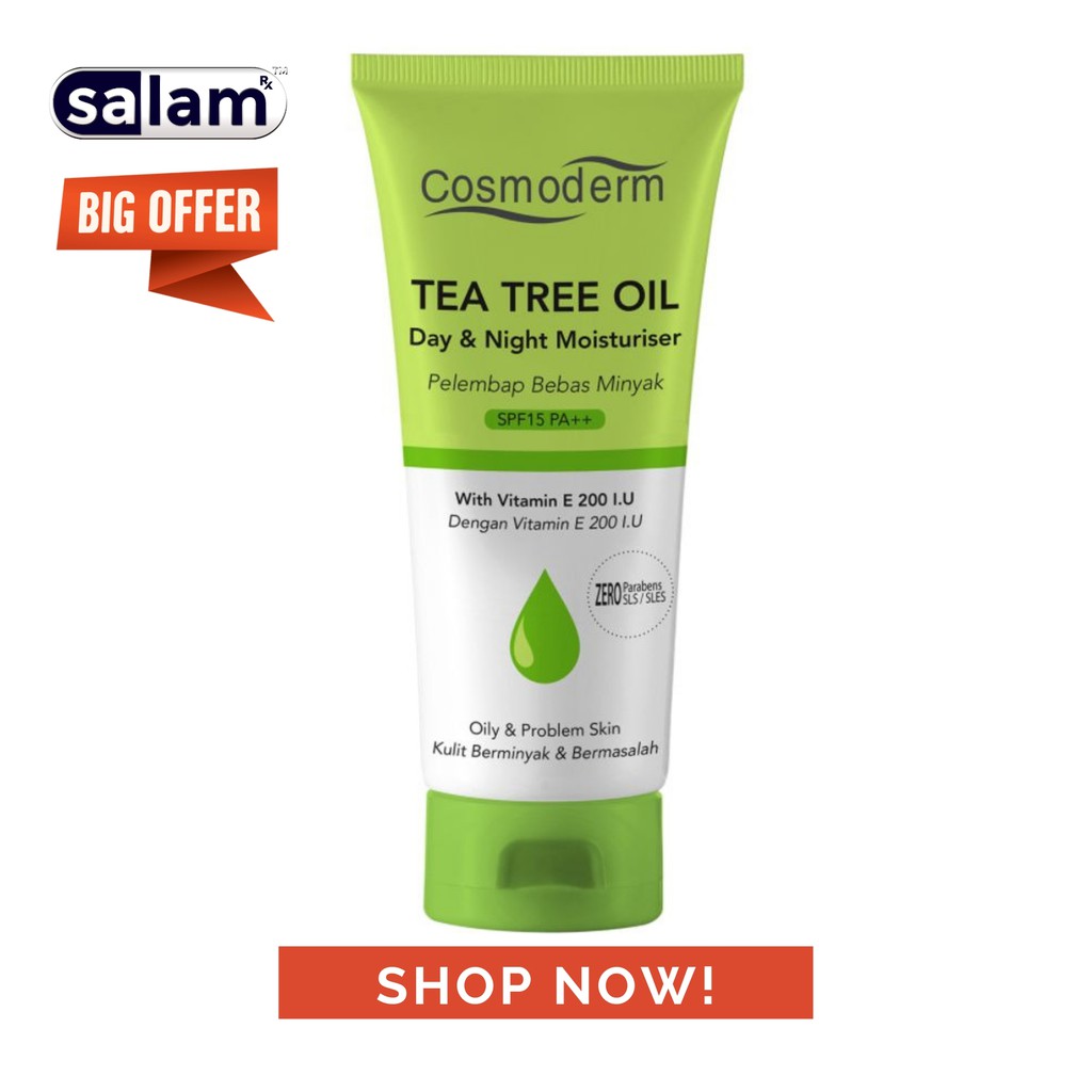 moisturizer cosmoderm tea tree oil