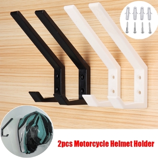 【Spot】2pcs Motorcycle Helmet Clothes ABS Hook Wall Mount Rack  Multi Long Short for Kitchen