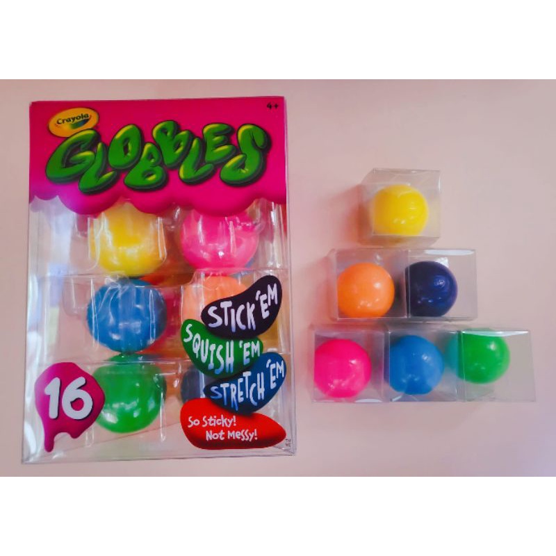  Crayola Globbles Squish Toys, Assorted Colors, 3 Per