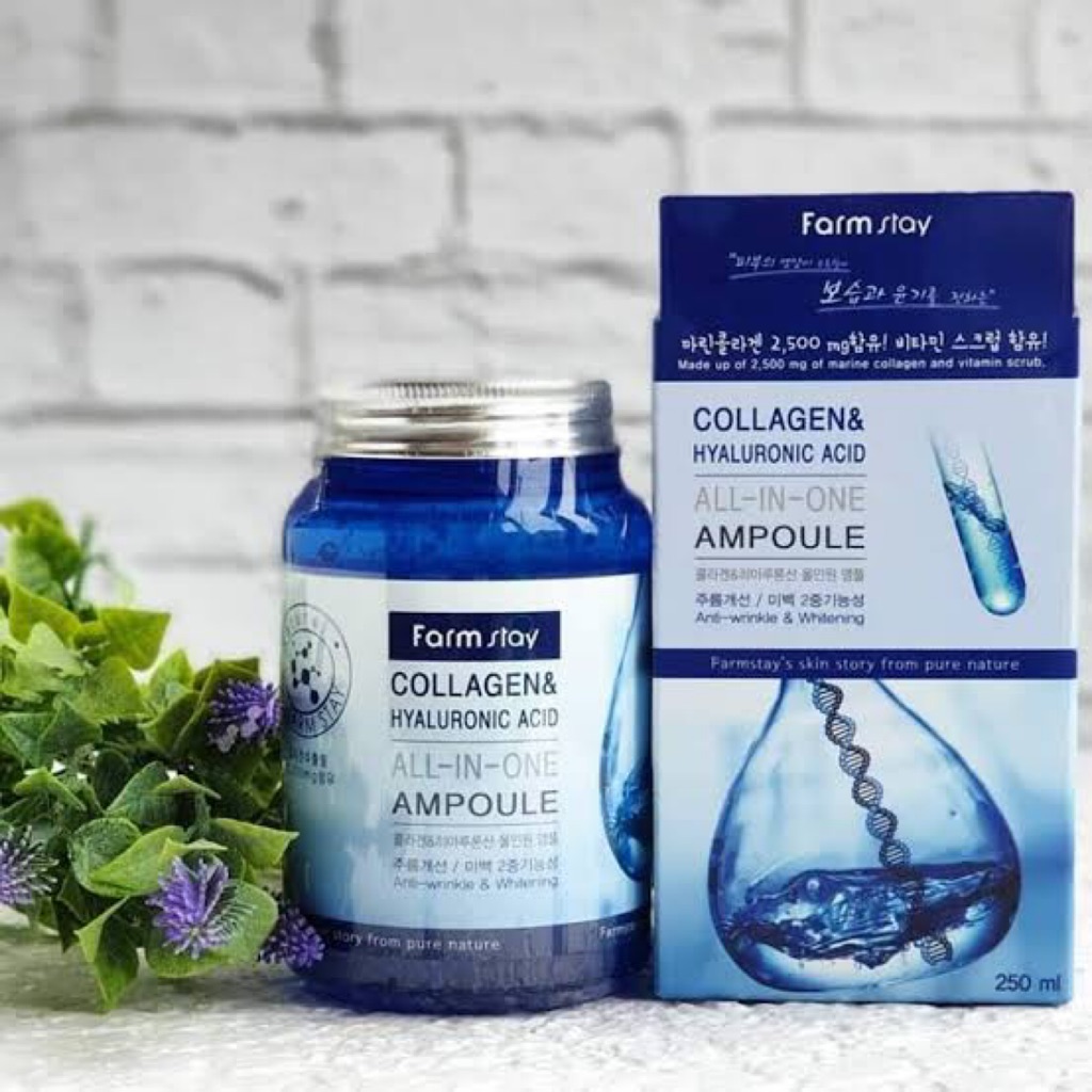 Farm Stay Collagen Hyaluronic Acid All In One Ampoule Shopee Singapore