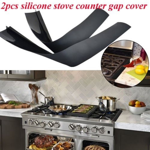 Silicone Kitchen Stove Counter Gap Cover Oven Guard Spill Seal