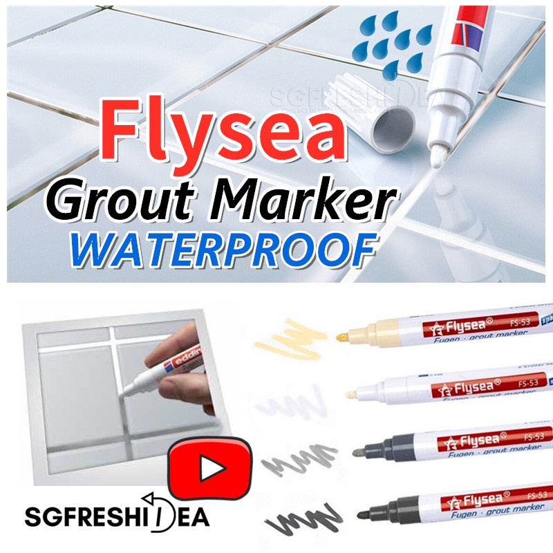 Tile Gap Grout Marker Pen Filler Floor Sealer Tiles Grouting Cleaner