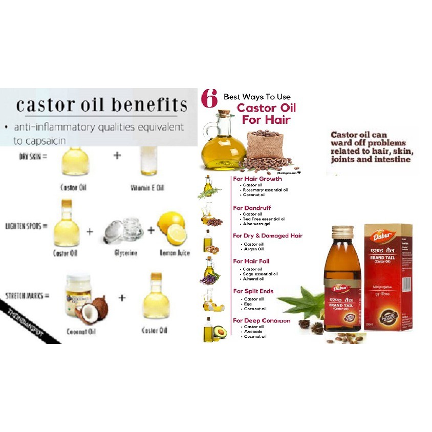 Dabur Castor Oil 50ml Shopee Singapore