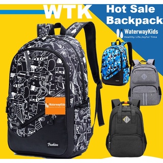 Unisex Waterproof Primary 4 to Secondary ( >=10 years old) school ergonomic backpack shoulder bag for boys and girls