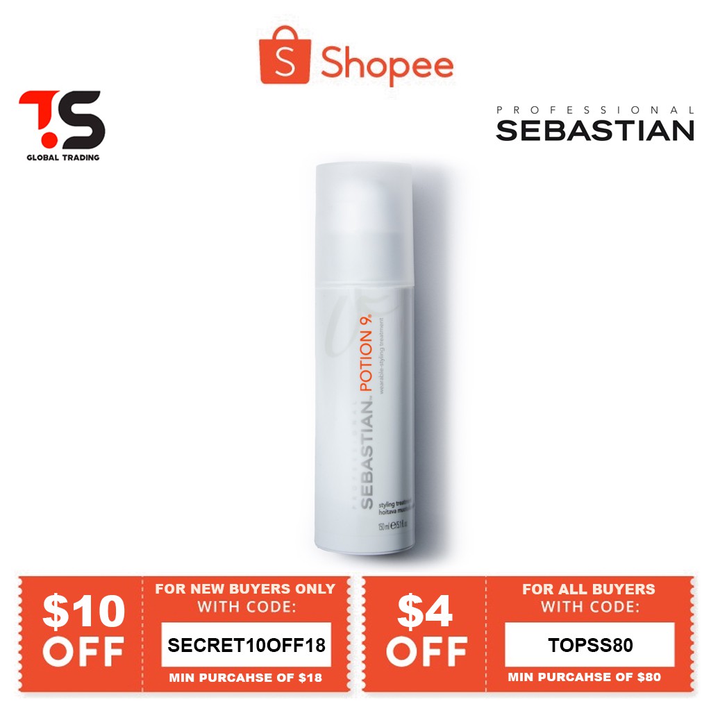 100 Authentic Sebastian Potion 9 Wearable Styling Treatment 150ml Suitable For All Hair Types Shopee Singapore