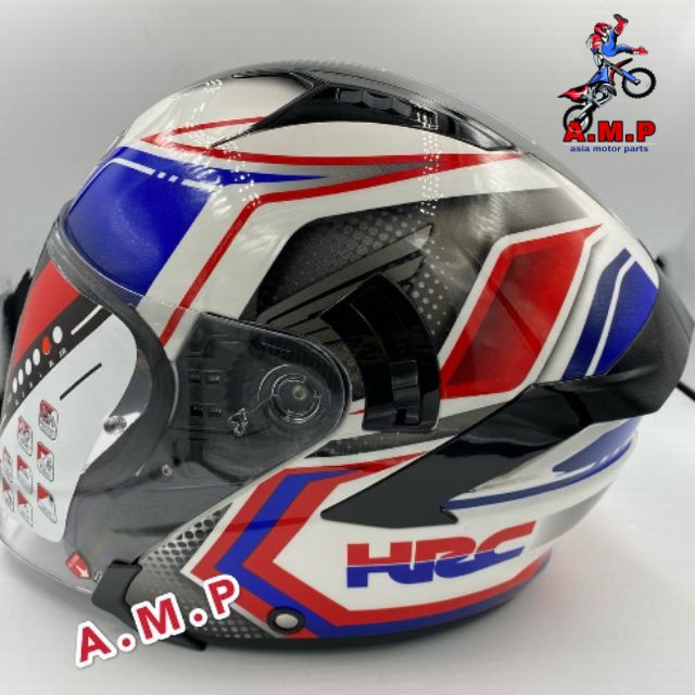 Helmet Casco Kyt Nfj Honda Hrc 100 Original Open Face Helmet Xadv X Adv Africa Twin Rs150 Dash Wave Cbr1000 Shopee Singapore