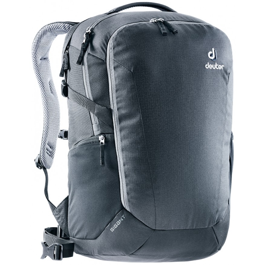 Deuter Gigant 17 Laptop Backpack (Black) 100 Authentic PFC Free Black Airstripes back
