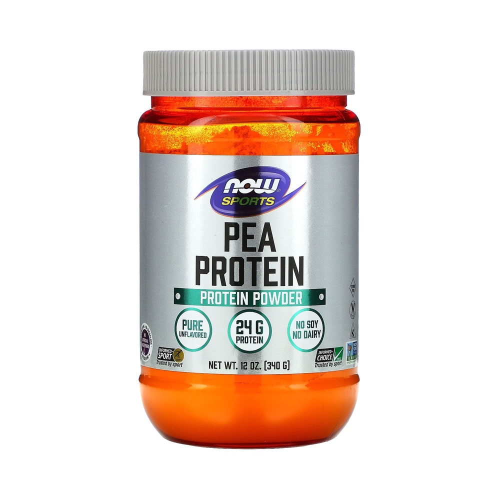 NOW Sports Nutrition, Pea Protein 24 g, Easily Digested, Unflavored